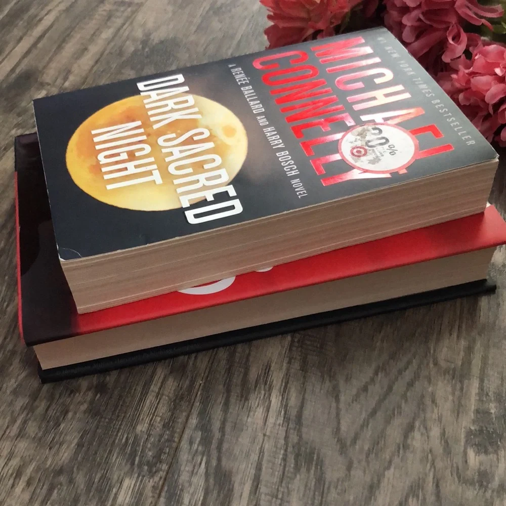 PRAGUE CEMETARY & DARK SACRED NIGHT hardcover & paperback fiction thrillers